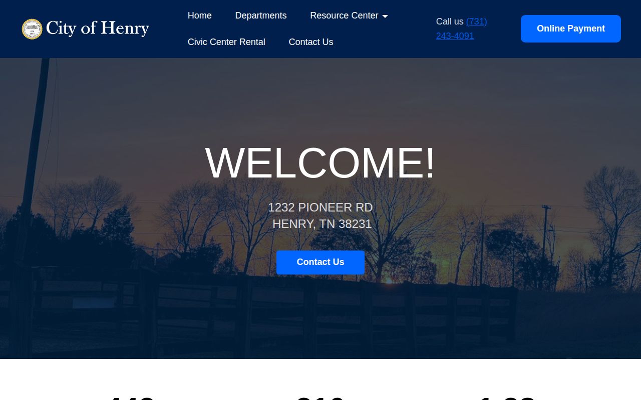 Official City of Henry contact for Henry recent arrest records